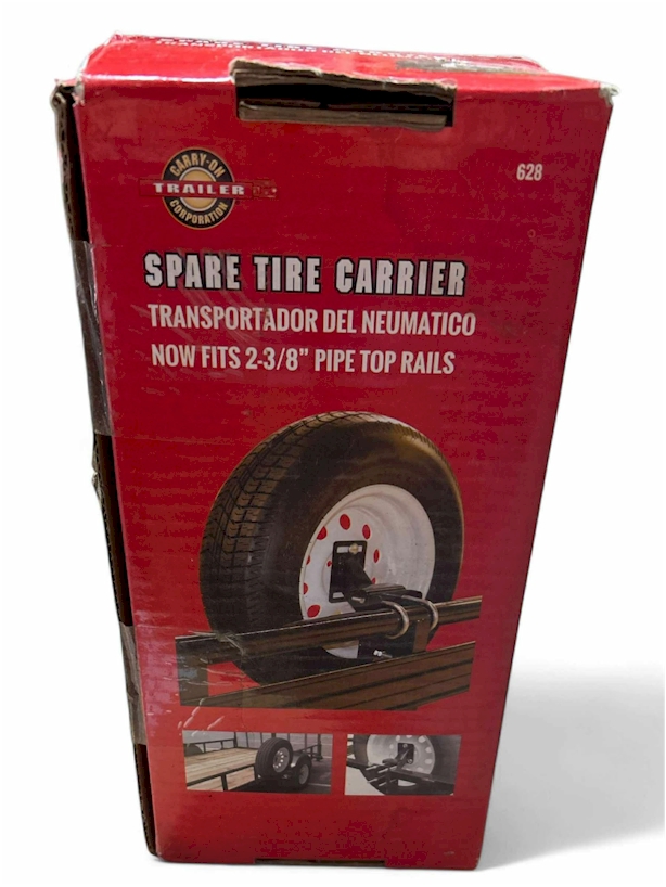 Spare Tire Carrier for 2 3/8 Inch Pipe Top Rails