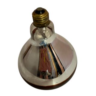 Chrome heat lamp bulb – reflective coating