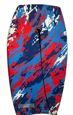 Red, white, and blue boogie board