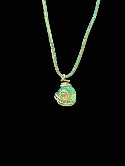 Turquoise Pendant Cord Necklace