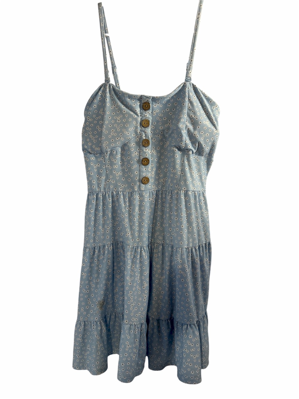 No Boundaries Women's Strapless Summer Dress with Floral Pattern