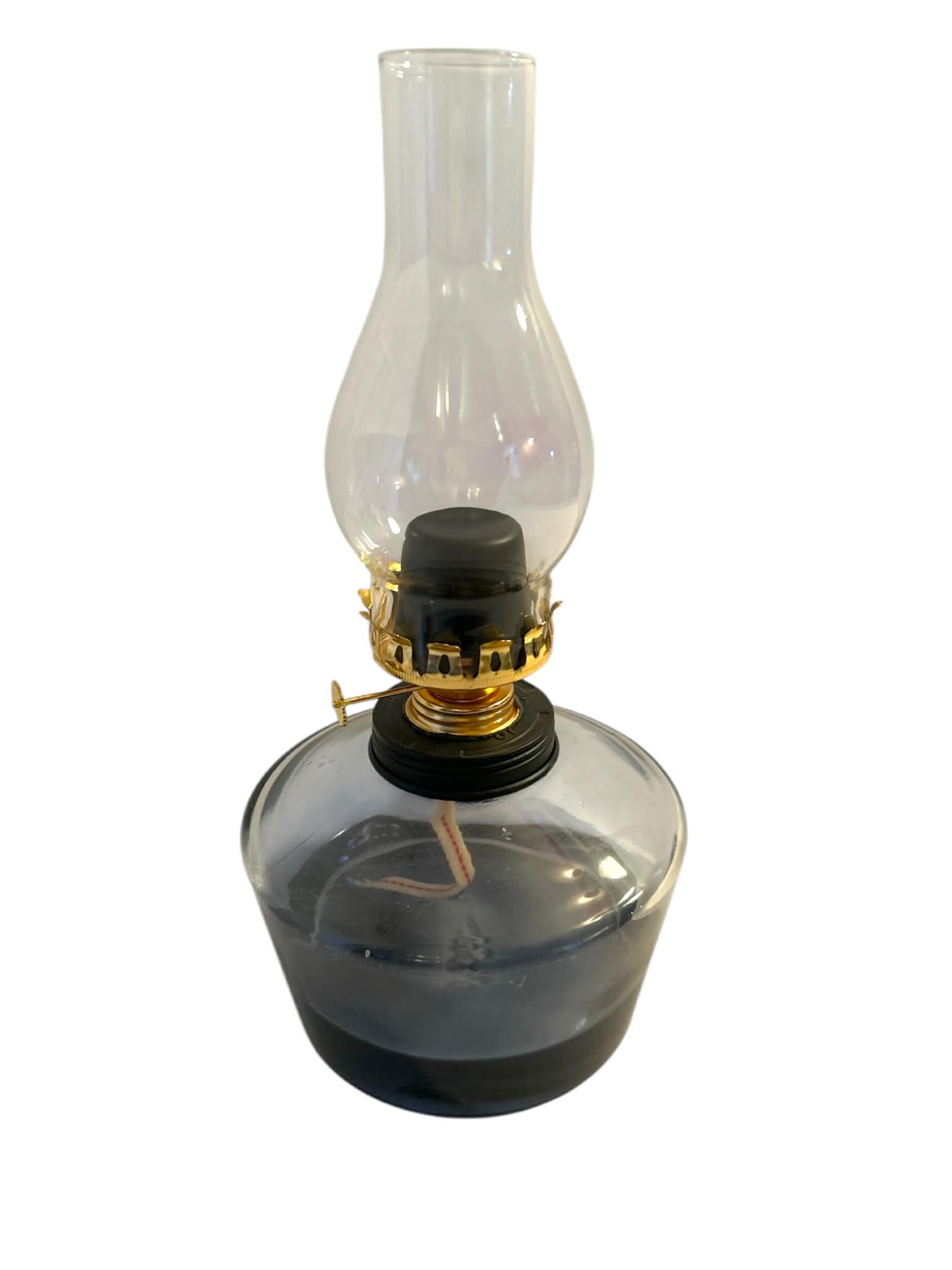 Decorative Glass Oil Lamp Converted from Tiki Torch