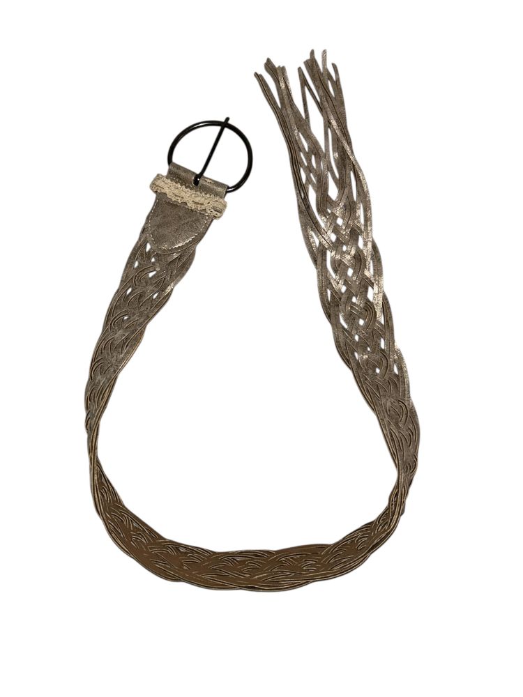 36" - Women's Braided Leather Belt - Boho Chic