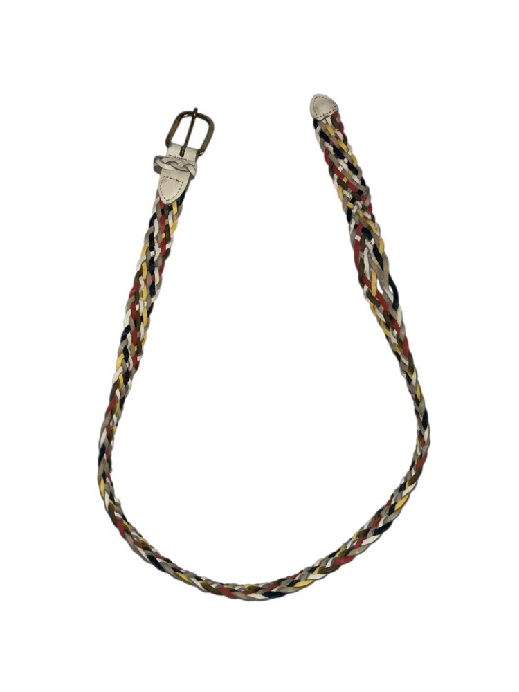 40.5" - Women's Multicolor Leather Braided Belt - 40.5"