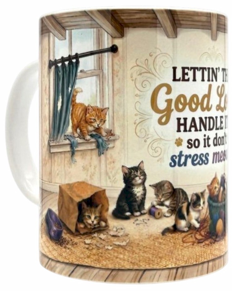 Funny Mama Cat Coffee Mug 15oz Christian Faith Farmhouse Gift Barnyard Brewers