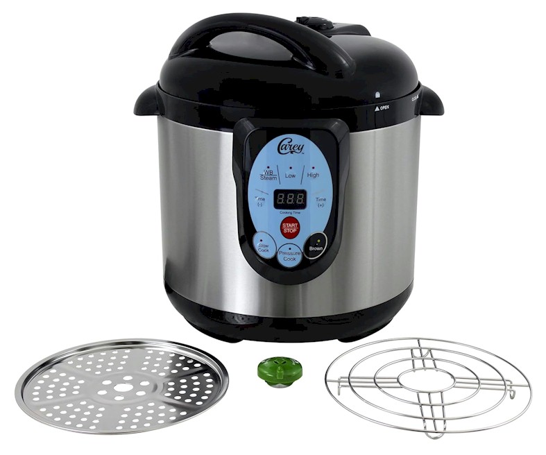 CAREY DPC-9SS Smart Electric Pressure Cooker and Canner, Stainless Steel, 9.5 Qt