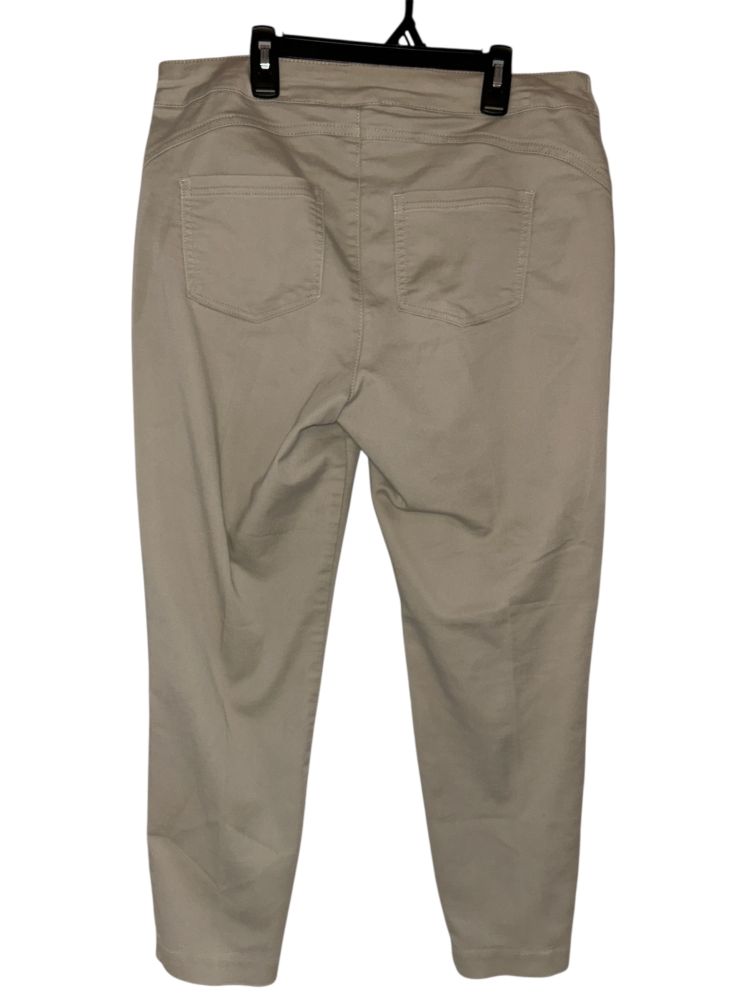 Women’s Christopher & Banks Khaki Pants Cream Straight Stretch Comfort