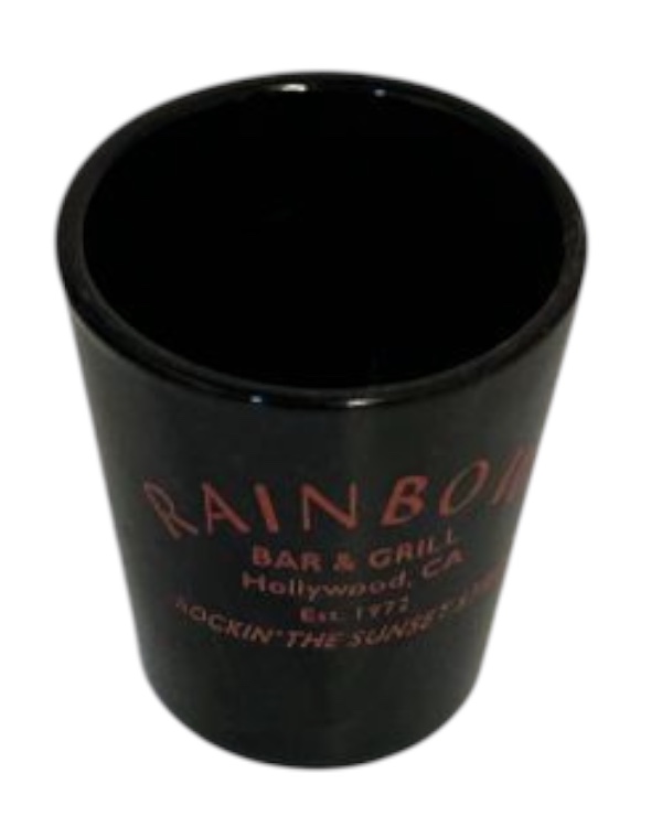 Rainbow Bar & Grill collectible shot glass – Hollywood