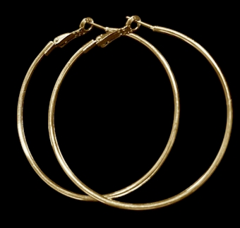 Classic Copper-Tone Hoop Earrings – 2 Inch Lightweight Design