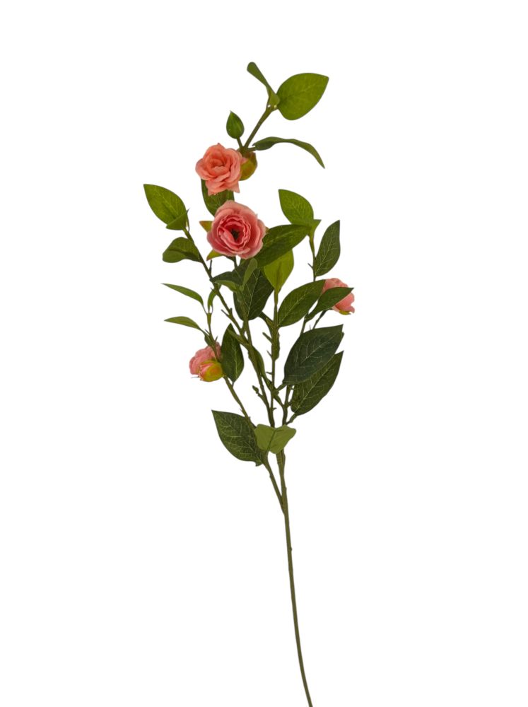 Artificial Floral Stem with Pink Roses