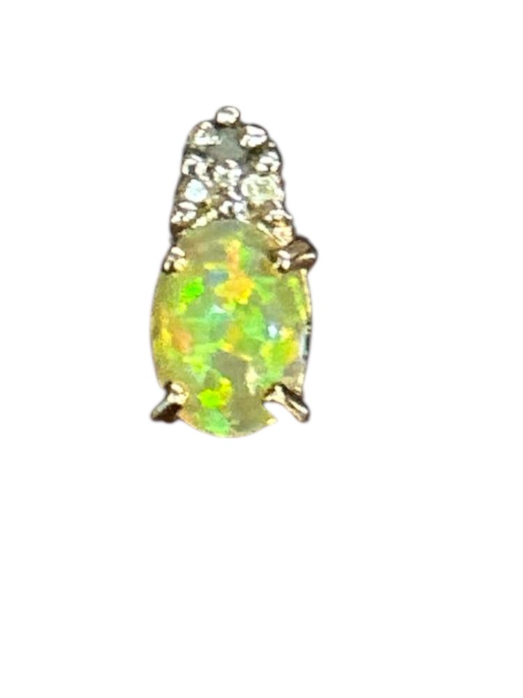 Genuine Fire Opal Pendant