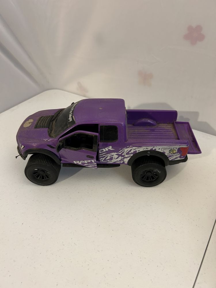 Purple Ford Raptor Toy Truck