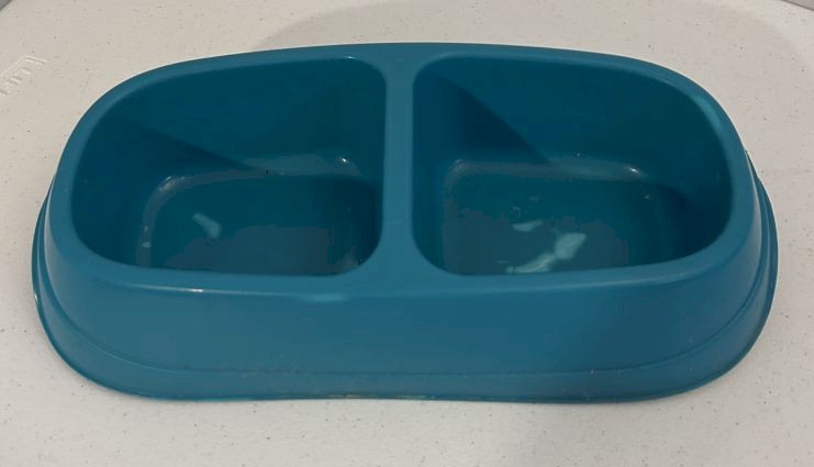 Pet Double Bowl Feeding Dish Large