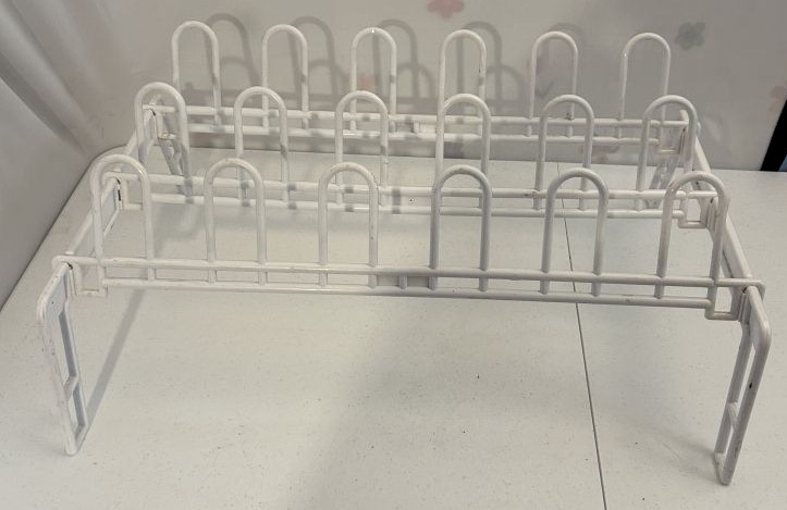 White Plastic Shoe Rack