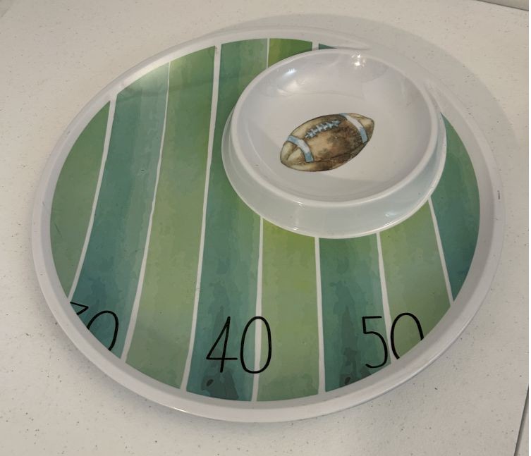 Football Field Snack Platter 14"