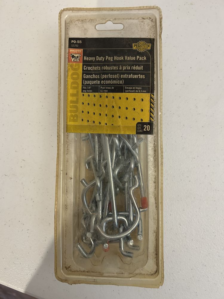 Bulldog Heavy Duty Peg Hook Value Pack