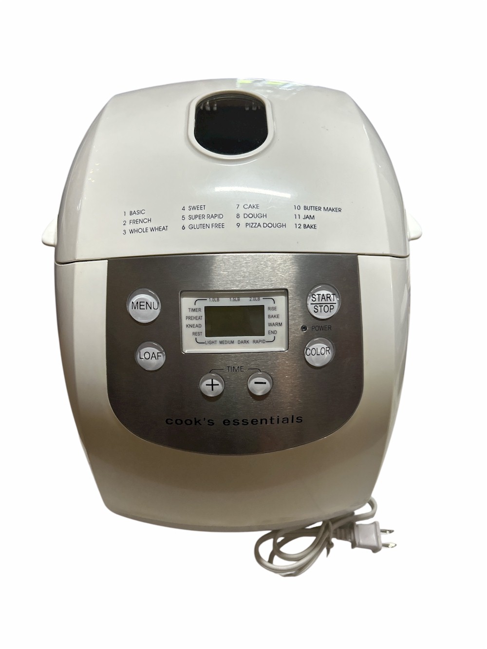 Cook's Essential Automatic Bread Maker with Butter Function Model CEBM1001W