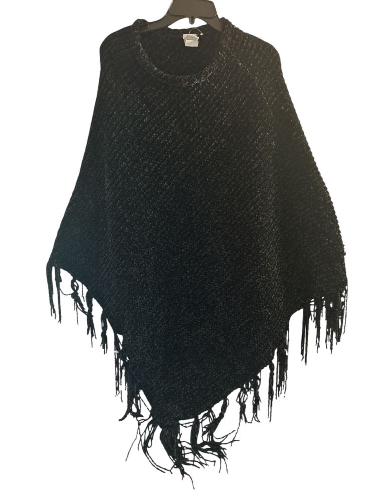 Chenille Women's Poncho 2x-3x