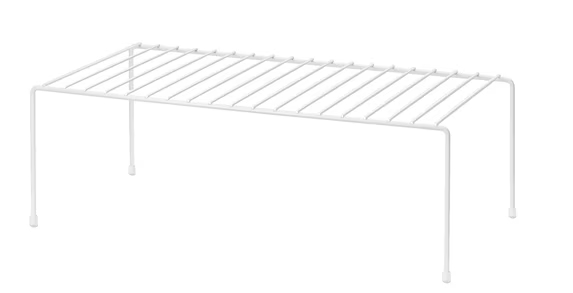 White Metal Stackable Shelf