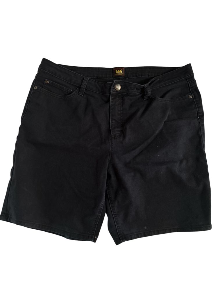 Lee Men's Black Denim Shorts Size 34