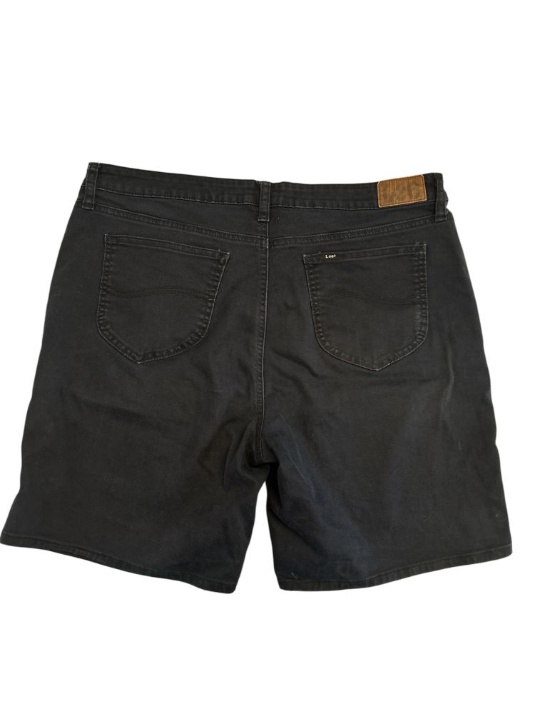 Lee Men's Black Denim Shorts Size 34