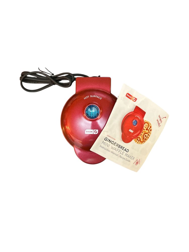 Dash Gingerbread Mini Waffle Maker