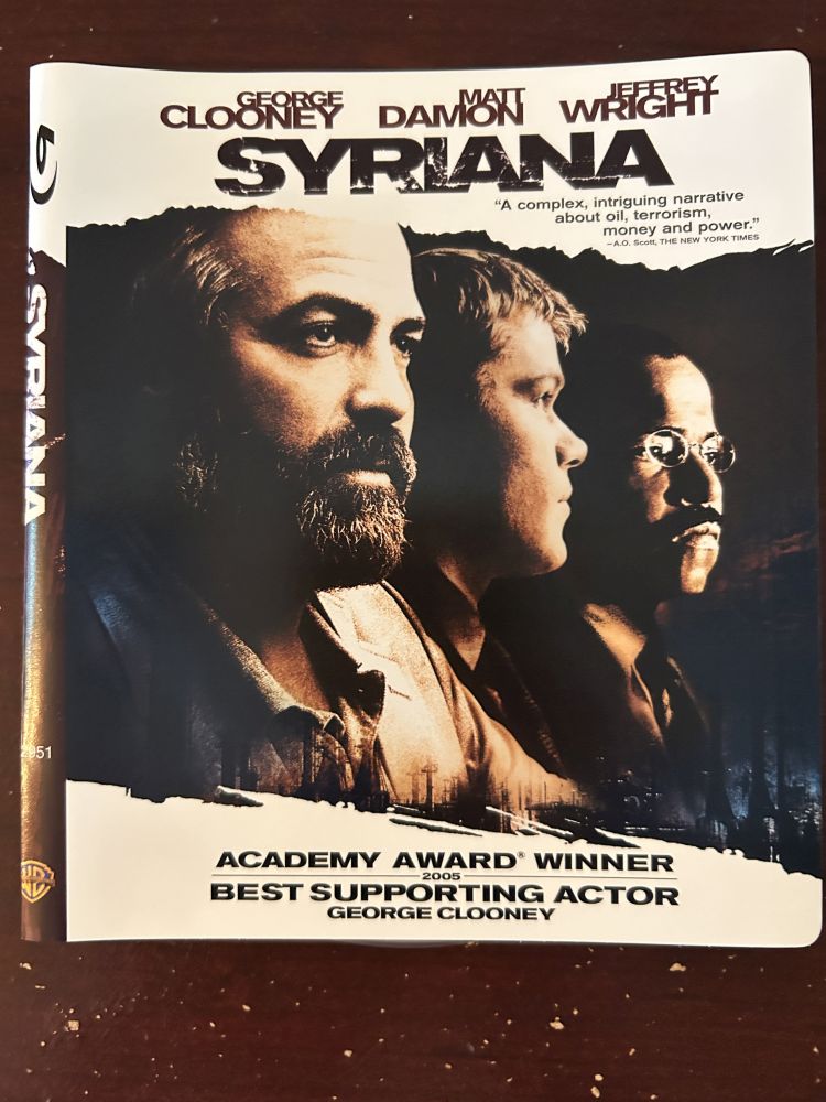 Syriana DVD Movie with Case