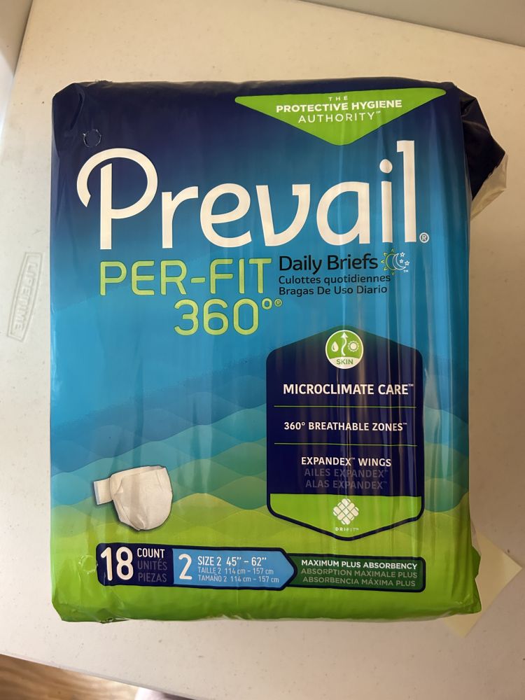 Prevail Per-Fit 360 Daily Briefs Size 2