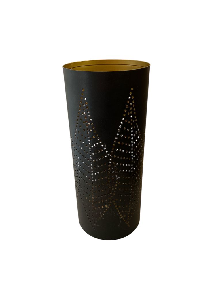 Metal Lantern with LED Insert 14x6"