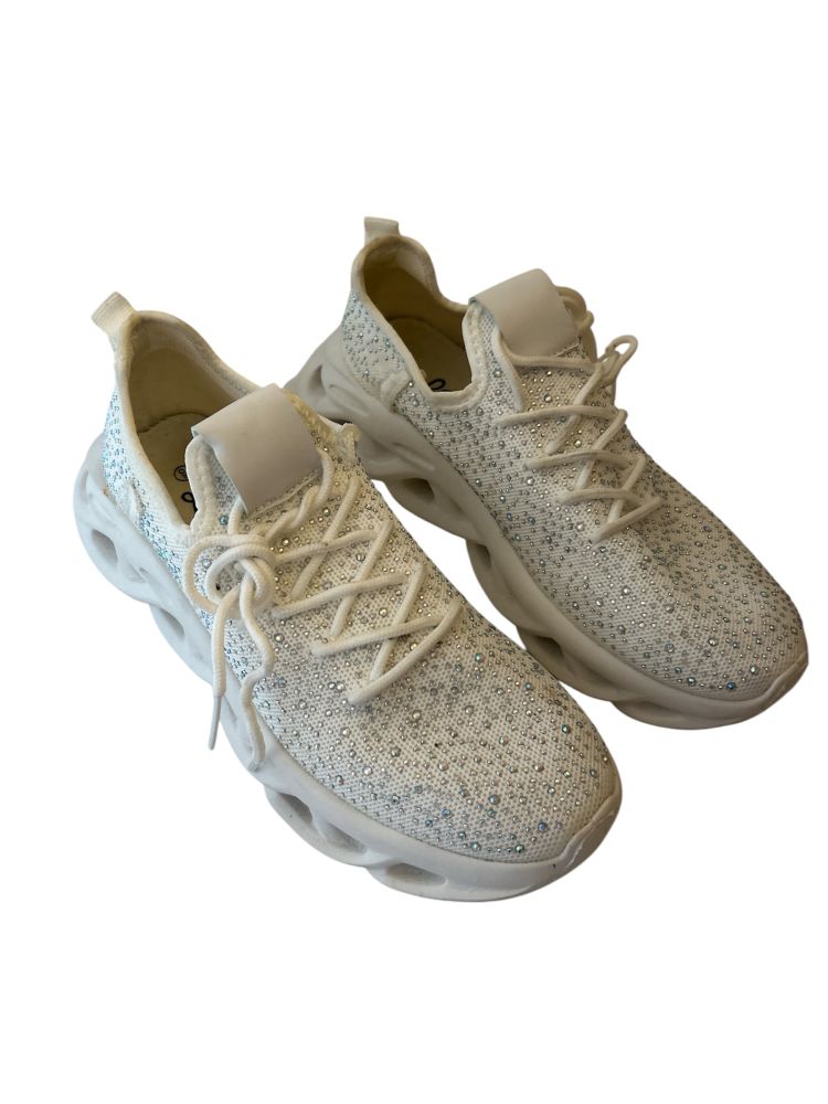 Women's Rhinestone Athletic Sneakers Size 9