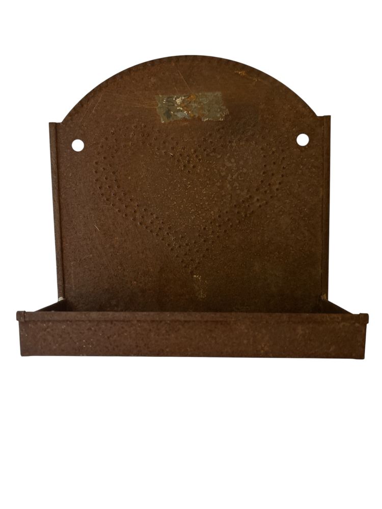 Rustic Metal Wall Decor Mail/Letter Holder 10x9"