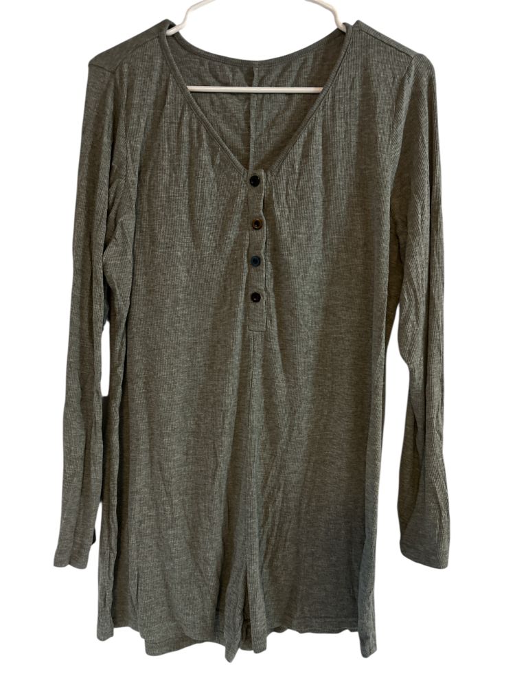 Women's Long Sleeve Button Henley Shirt