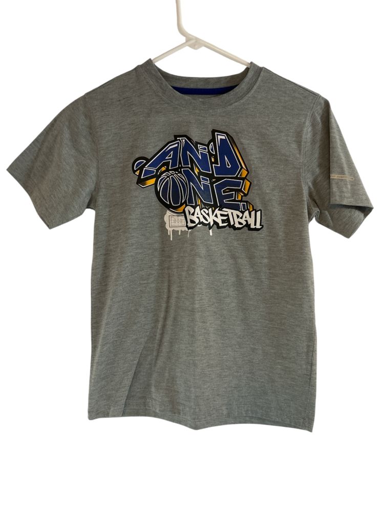 And 1 Boys' Gray Basketball T-Shirt Size 10-12