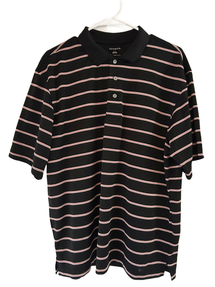 George Men's Striped Polo Shirt Size 42-44