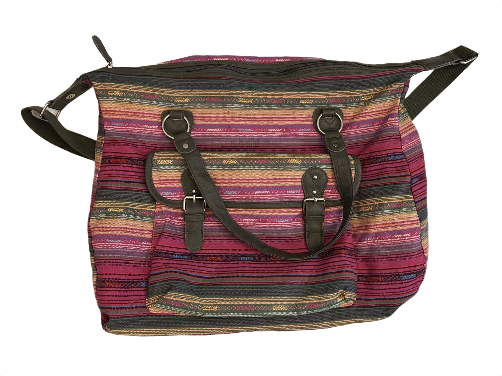 Canvas & Leather Tote Bag