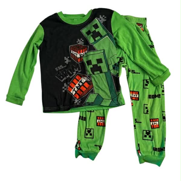 Boys Minecraft Two Piece Pajama Set