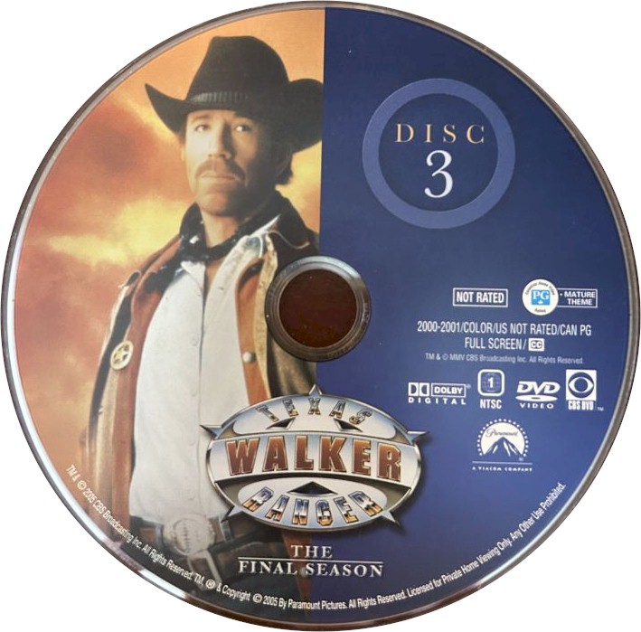 Walker, Texas Ranger: The Final Season Disc 3 DVD