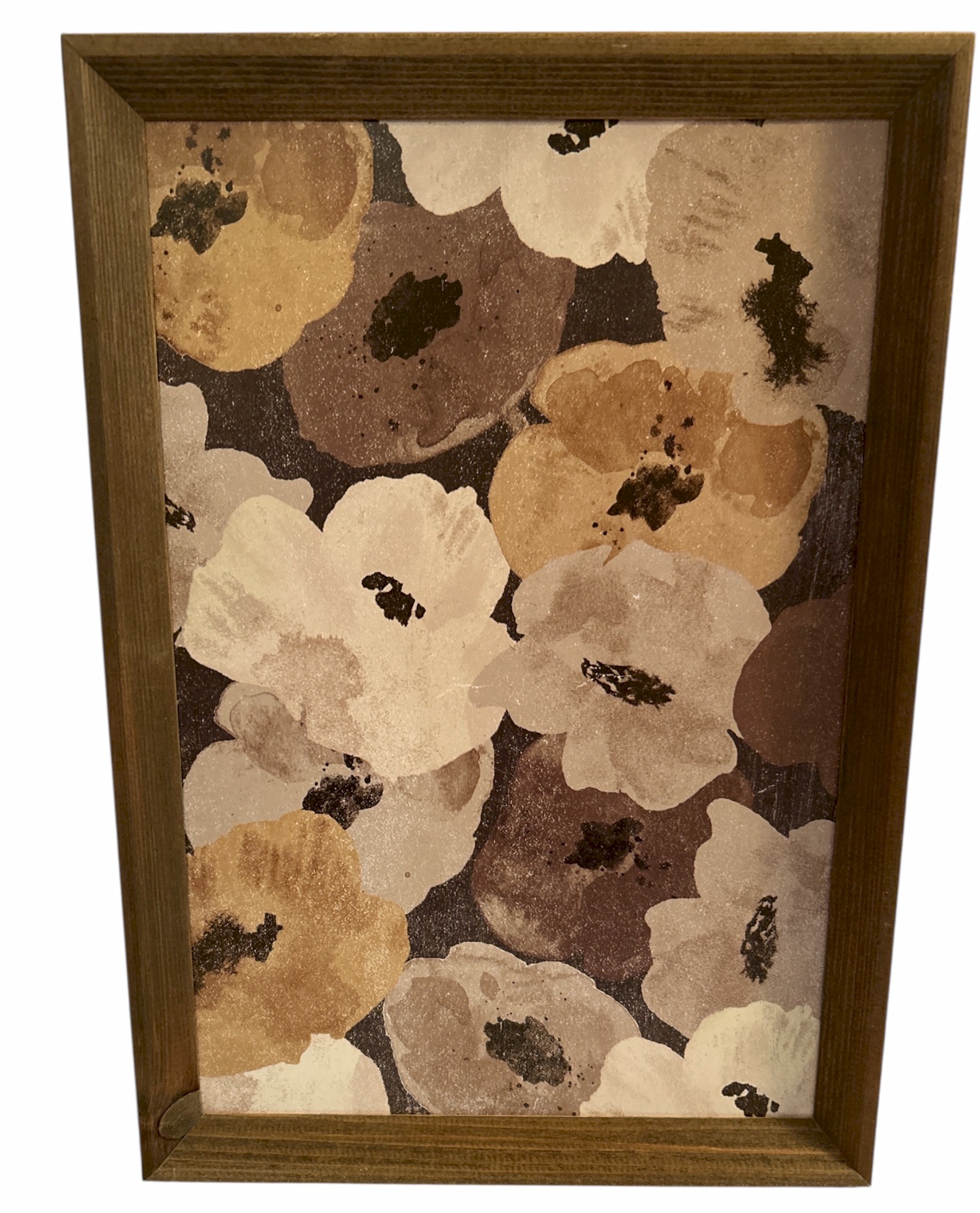 Framed Floral Wall Art Neutral Botanical Print