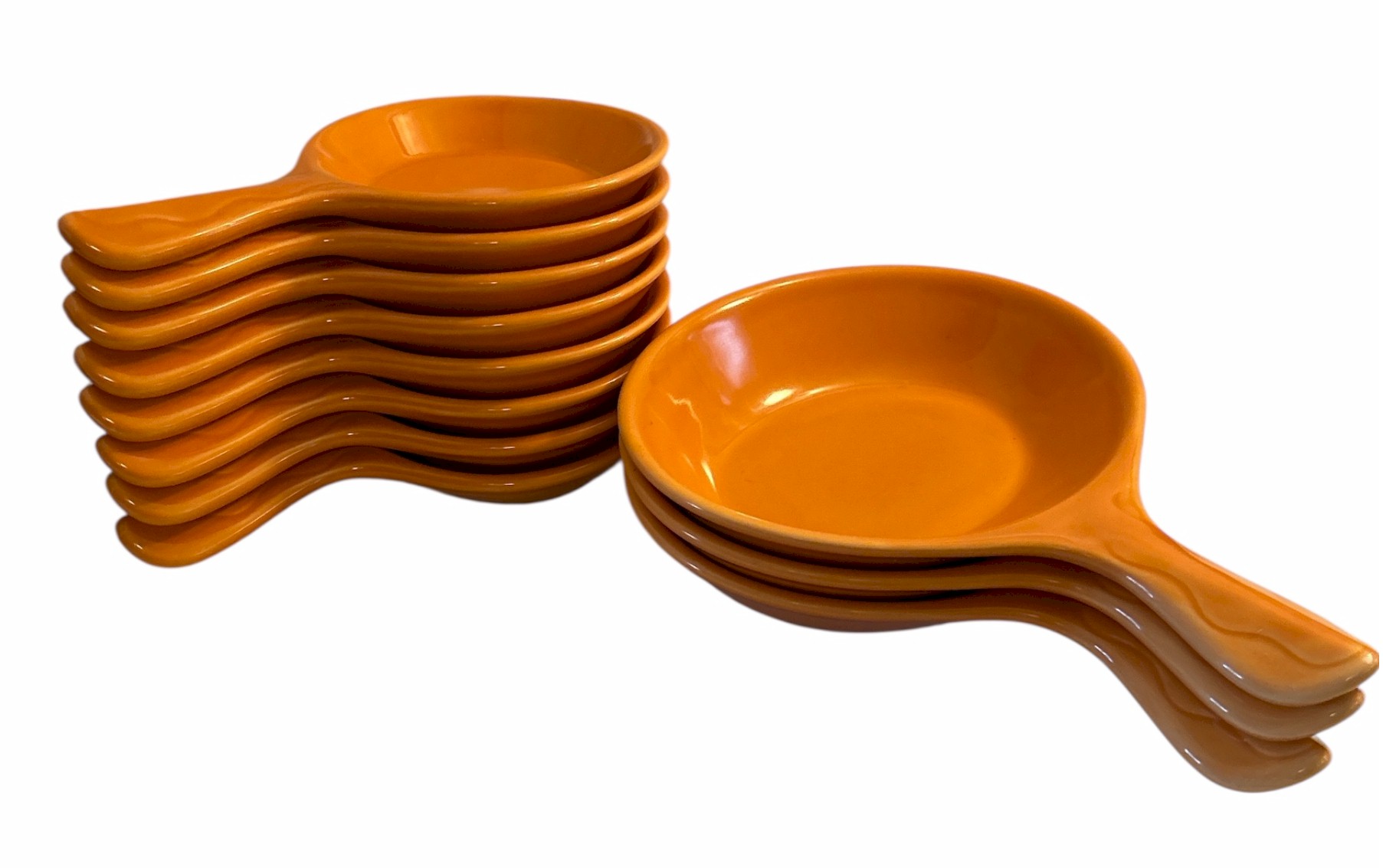 11 Piece Ceramic Soup Bowl Set with Handles Serving Bowls