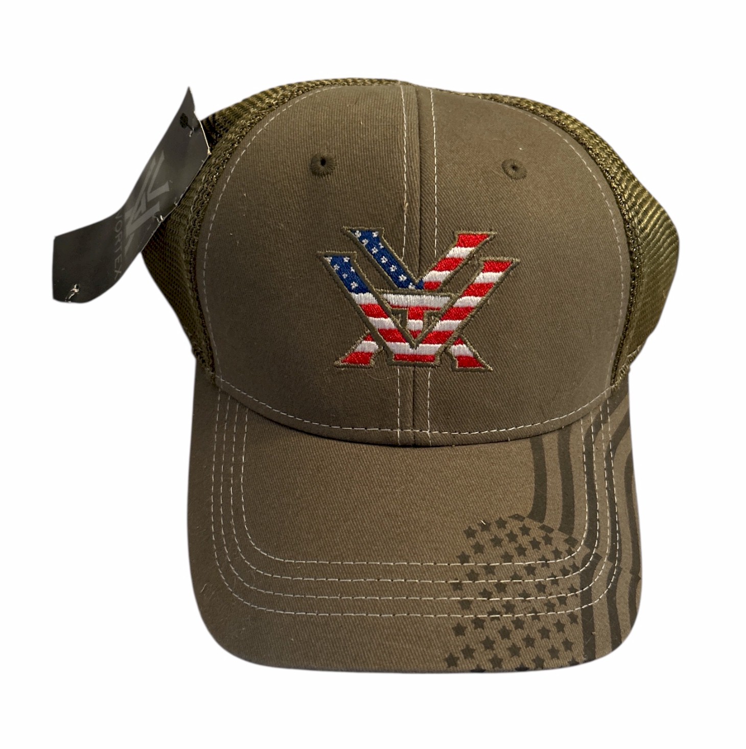 Men’s Patriotic VX American Flag Trucker Hat Adjustable
