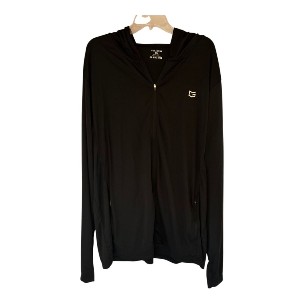 Women's Shein Lightweight Hoodie - Black Zip-Up
