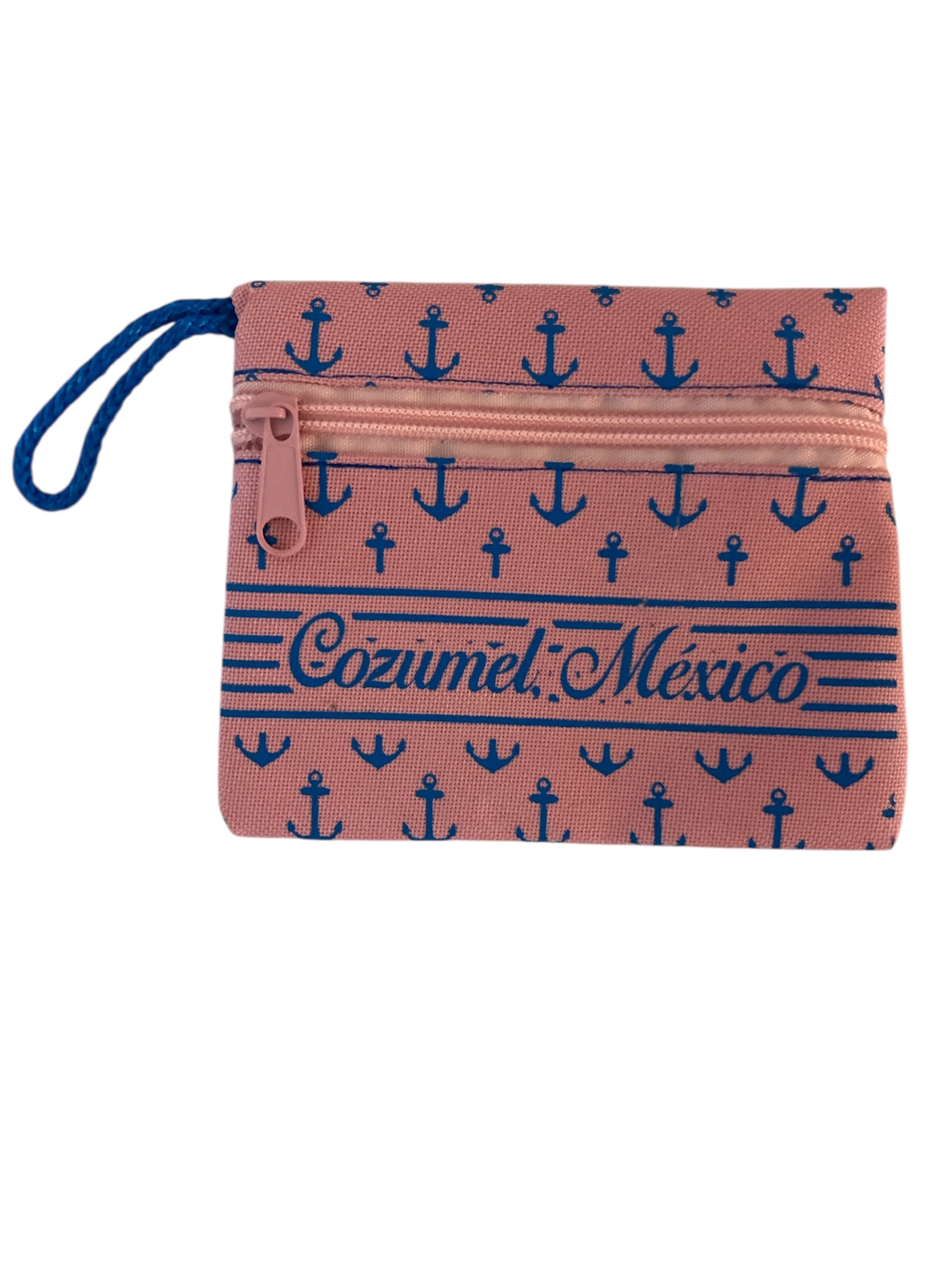 Cozumel Mexico Souvenir Anchor Pouch - Size 5.25"x4"