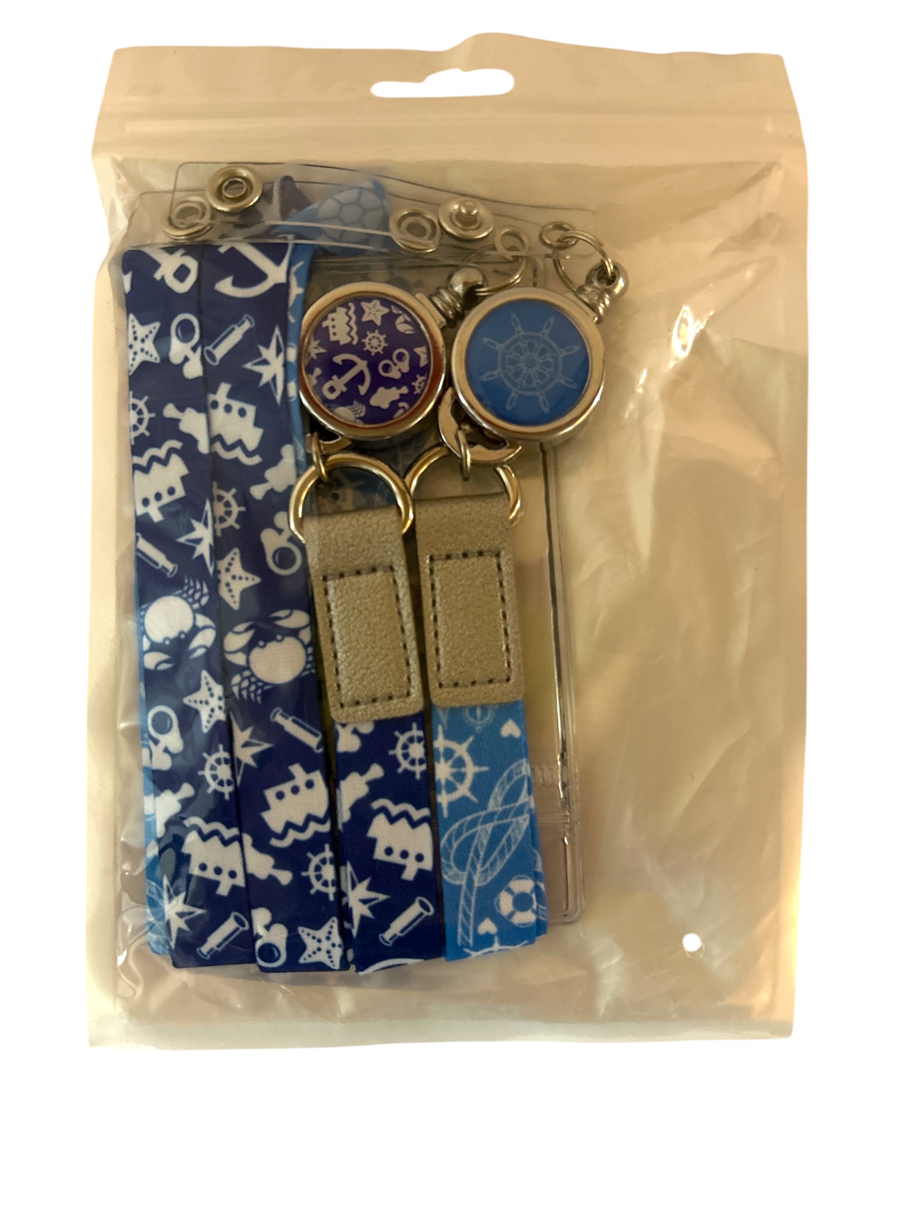 Nautical Themed Lanyard Set - New