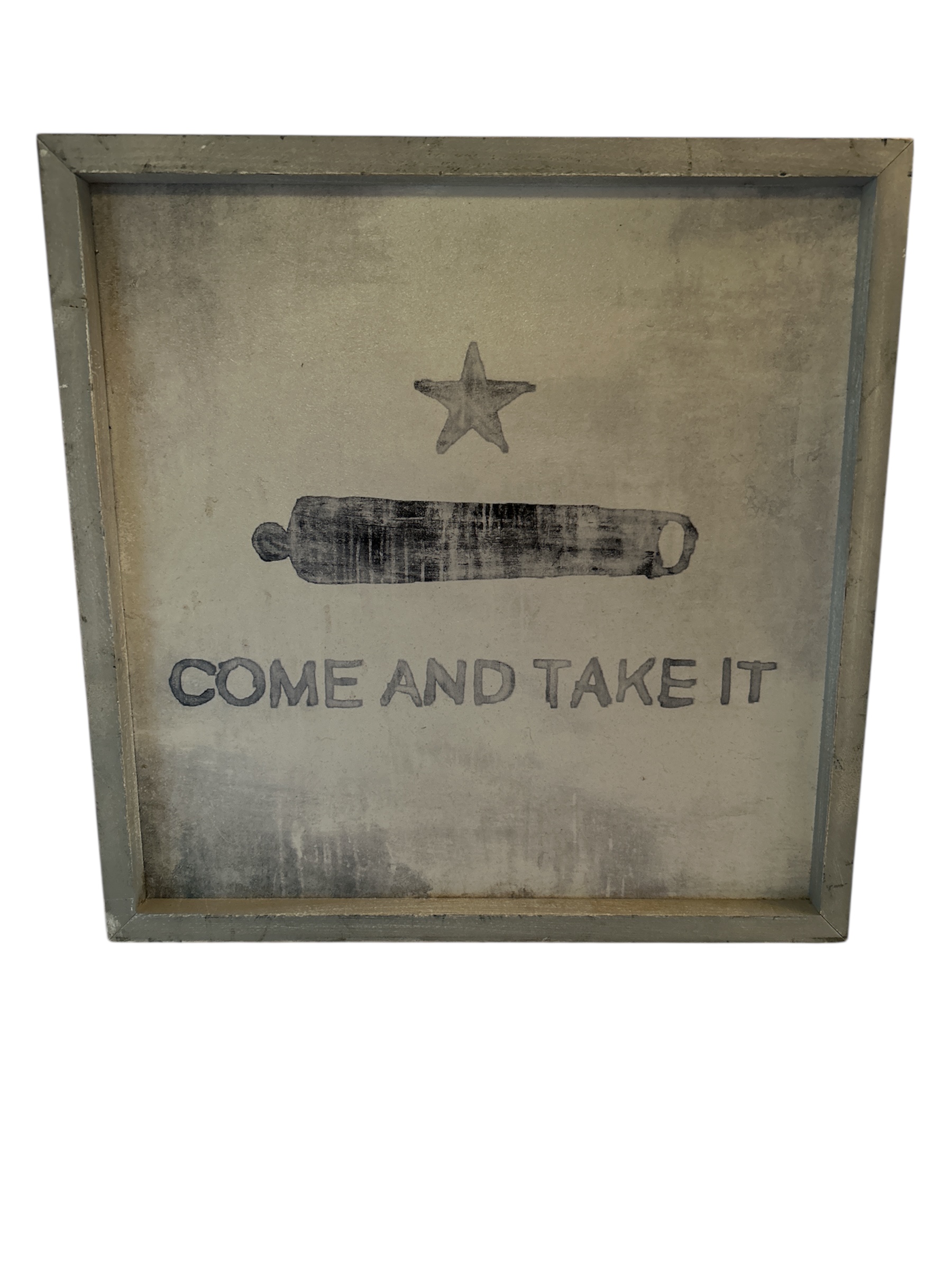 Vintage 'Come and Take It' Wall Art