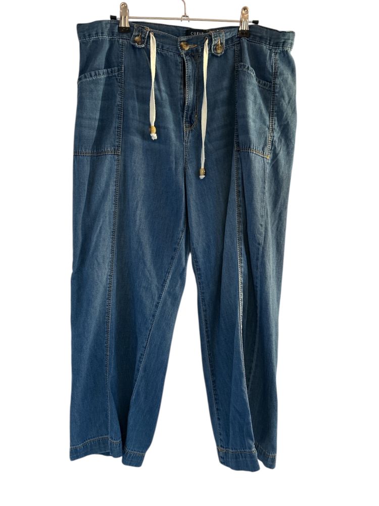 Women's Curve Appeal Loose Fit Denim Pants