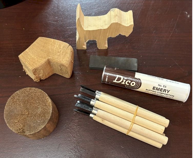 Wood Carving Tool Set with Emery Buffing Compound