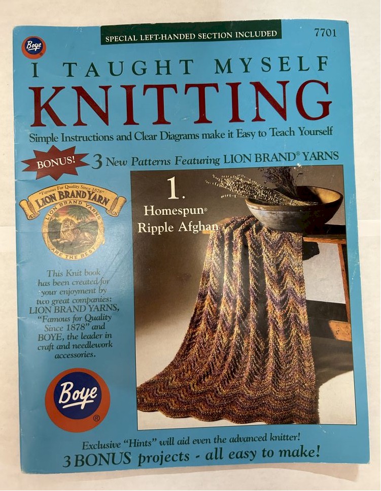 Boye 'I Taught Myself Knitting' Instruction Book