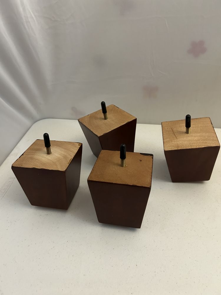 Furniture Legs Set of 4 Wooden