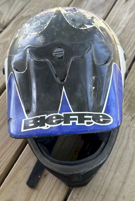 Bieffe Motorcycle Helmet Black/Blue Size S