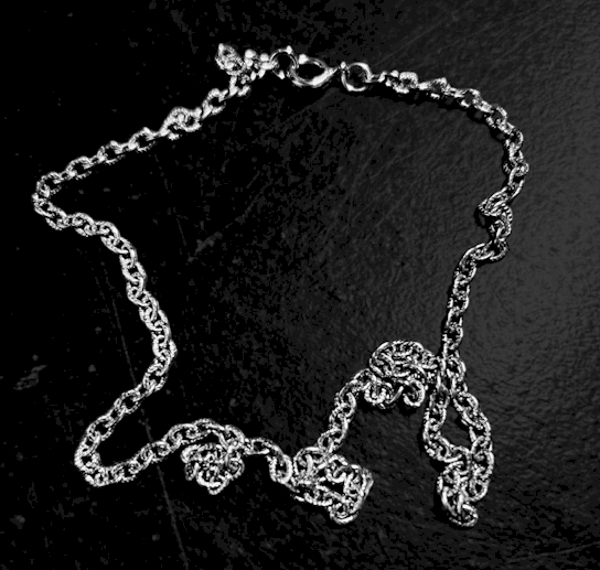 Gold-Tone Interlocking Rings Necklace 17"